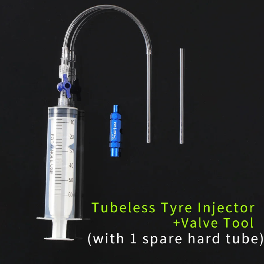 Inyector para neumáticos tubeless